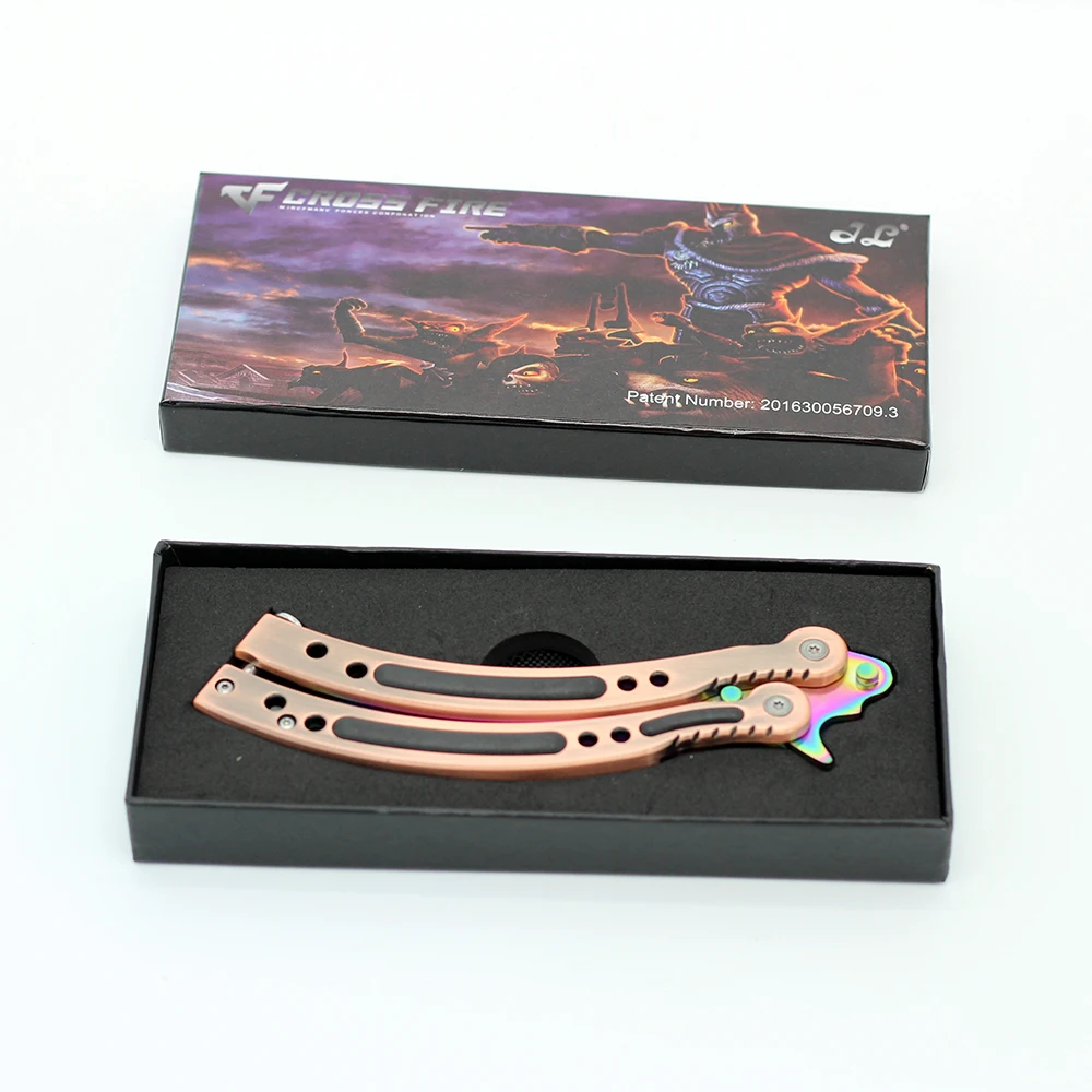 CS GO нож-бабочка игрушки из нержавеющей стали игра Counter Strike игрушка балисонг