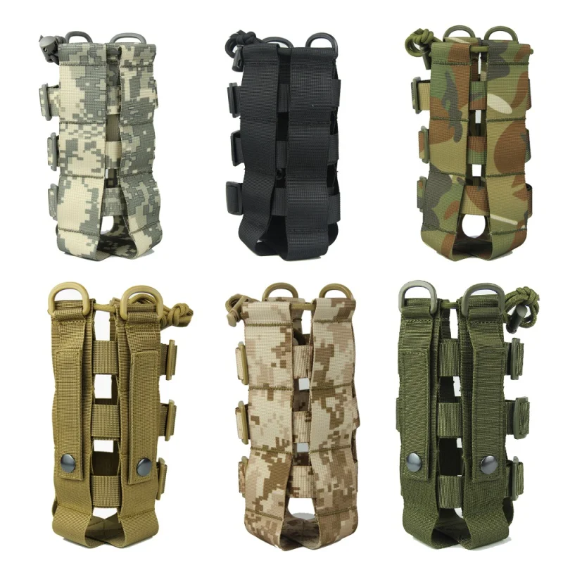 

Tactical Water Bottle Pouch Military Molle System Kettle Bag Camping Hiking Travel Survival Kits Holder PRO