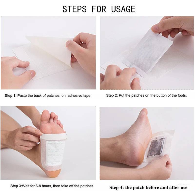 

efero 10pcs Body Detox Foot Patch Feet Care Detoxifying Foot Patches Pads With Adhersive Cleansing Improve Sleeping Slim Patch