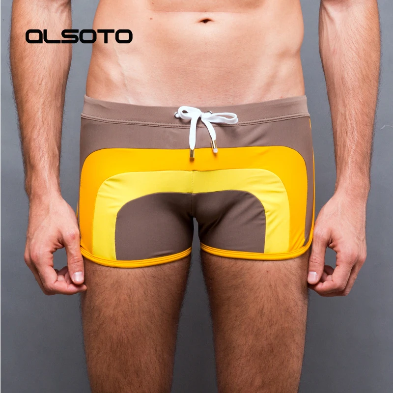 Летние плавательные шорты для мужчин сексуальный купальник мужские костюмы