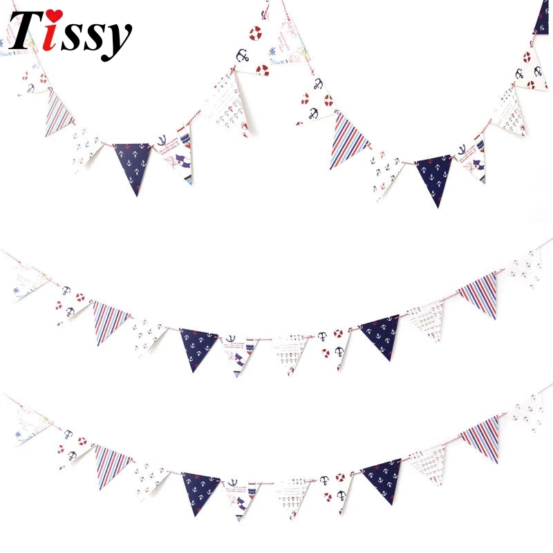 1 комплект морской баннер якорь руль парусник флаги гирлянда Декор домашний сад