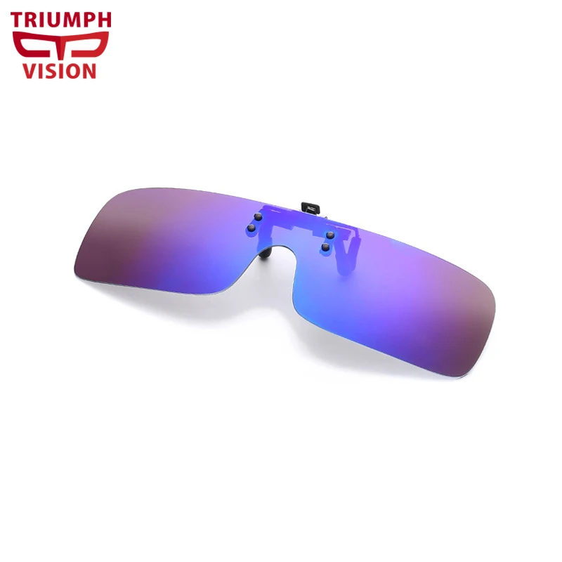Солнцезащитные очки TRIUMPH VISION с клипсой для близорукости поляризационные линзы HD