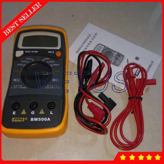 BM500A мегаметр с цифровым тестером сопротивления изоляции|insulation tester meter|insulation