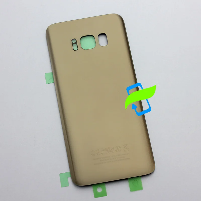 Крышка батарейного отсека для Samsung Galaxy S8 G950F Plus G955F Задняя стеклянная крышка
