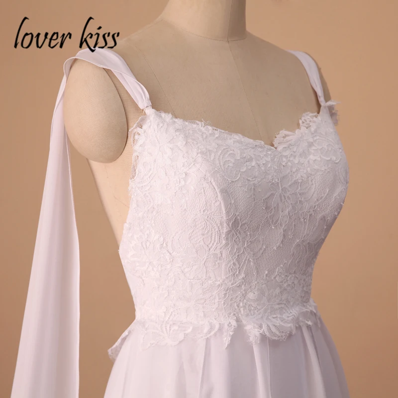 Женское кружевное свадебное платье Lover Kiss белое трапециевидной формы в богемном