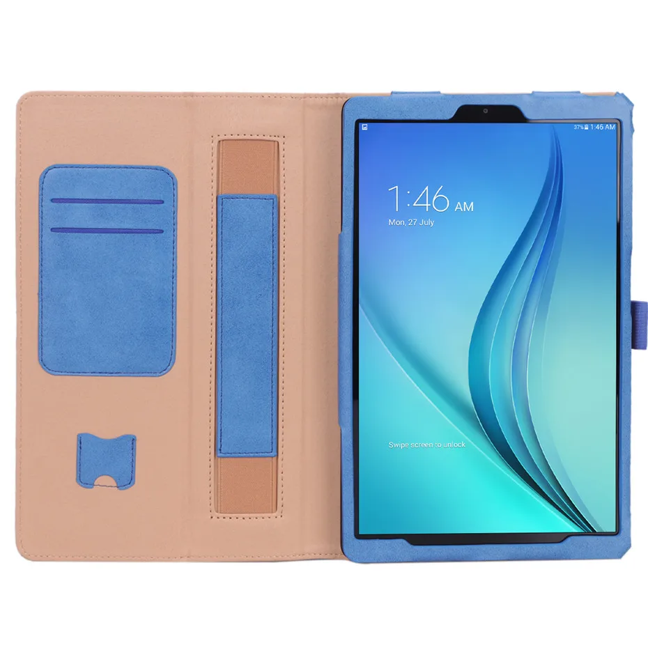 

Tablet Stand Case For Samsung Galaxy Tab A 10.1 2019 SM-T510 T515 Retro PU Leather Hand Holder Cover Case Funda With Card Slot