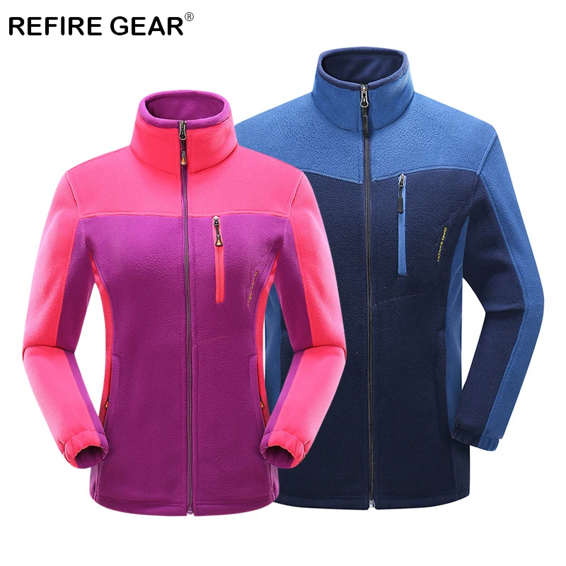 Куртка ReFire Gear женская теплая флисовая одежда для спорта на открытом воздухе