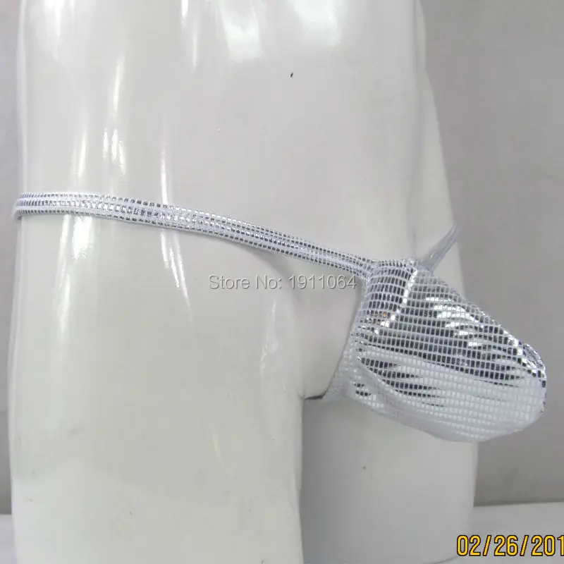 Мужские стринги с микро нитью нижнее белье Т образным ремешком G4033 блестящее