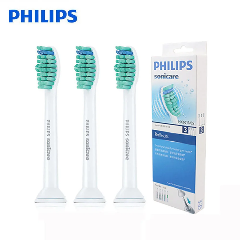 HX6013 Головка для электрической зубной щетки Philips HX6013/05, 3 шт. в упаковке, стандартная головка для зубной щетки, Адаптированная к HX6730/HX6721/HX6761 - Цвет: HX6013