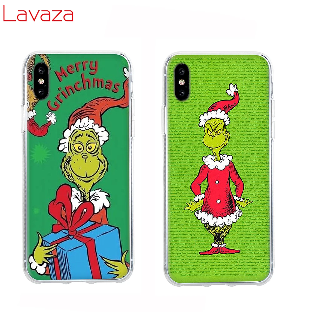 Рождественский жесткий чехол Lavaza How the Green ofMonster Grinch для Apple iPhone 6 6s 7 8 Plus X 5 5S SE XS Max