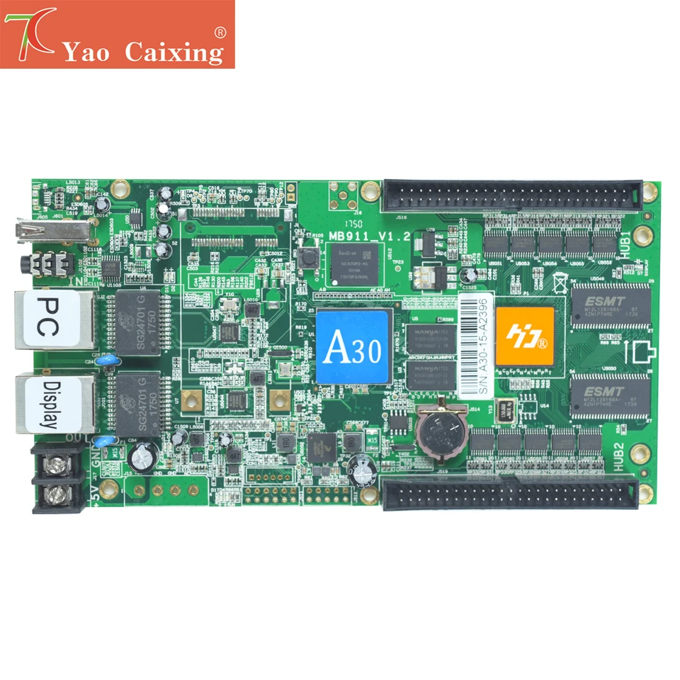Контроллер HD-A30 с асинхронной картой управления rj45 usb p2 p2.5 p3 p4 p5 p6 p8 p10 rgb