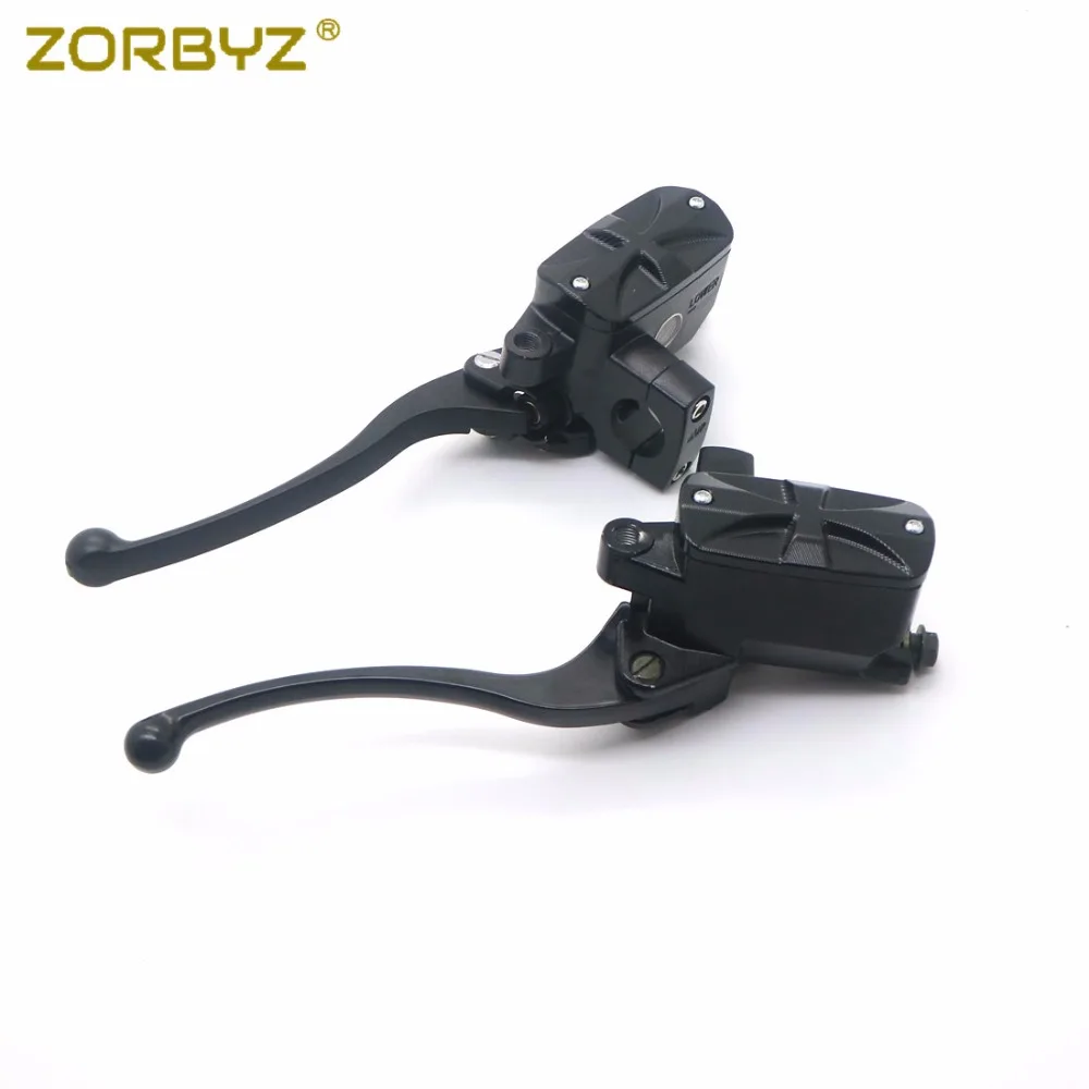 ZORBYZ мотоциклетные Рычаги 1 дюйм 25 мм хромированные/черные крестовые ручки