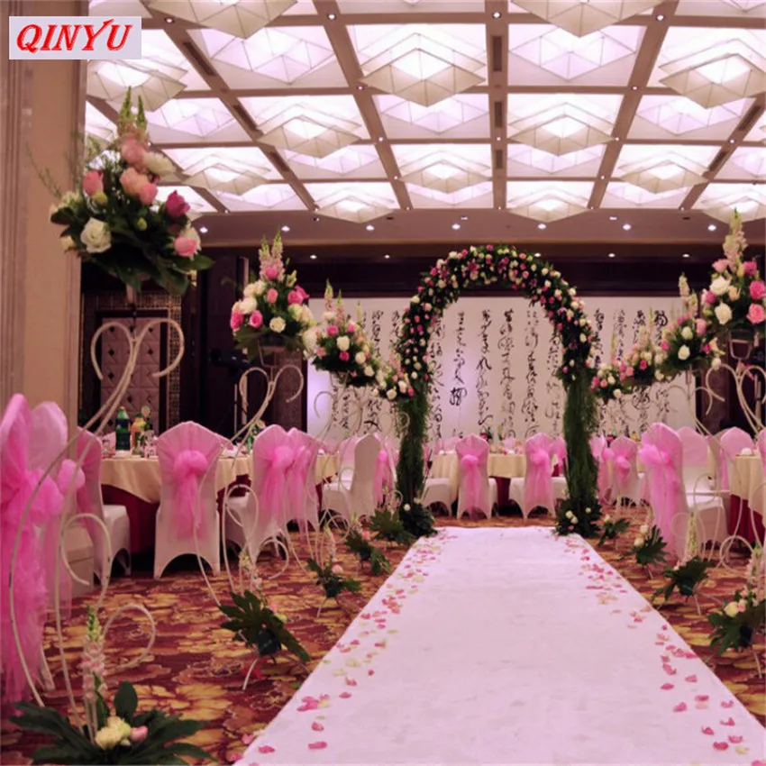Hot 48/72CM*10M Wedding Table Runner Decoration Yarn Roll Crystal Tulle Organza Sheer Gauze Element Favors 5zSH015-1 | Дом и сад