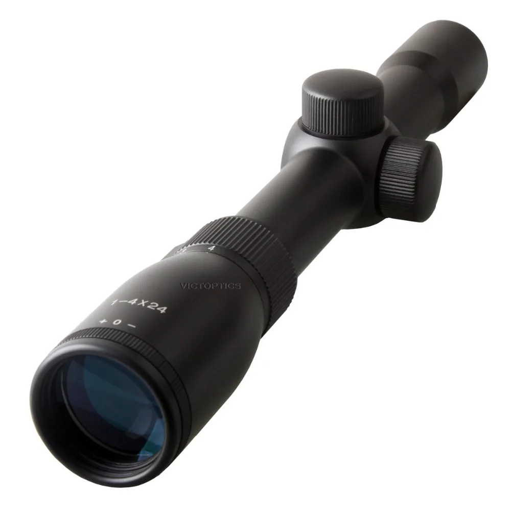 VictOptics 1-4x24 охотничий прицел с 25 4 мм 1 &quotтрубкой Mil-dot Сетка 1/2 MOA | Спорт и