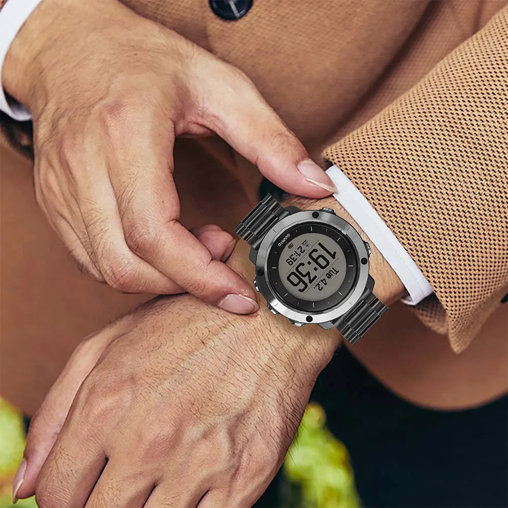 TRUMiRR ремешок из нержавеющей стали для Suunto 9/Ambit 3 вертикальный/Спартанский спортивный наручный HR часы ремешок быстросъемный Ремешок Браслет