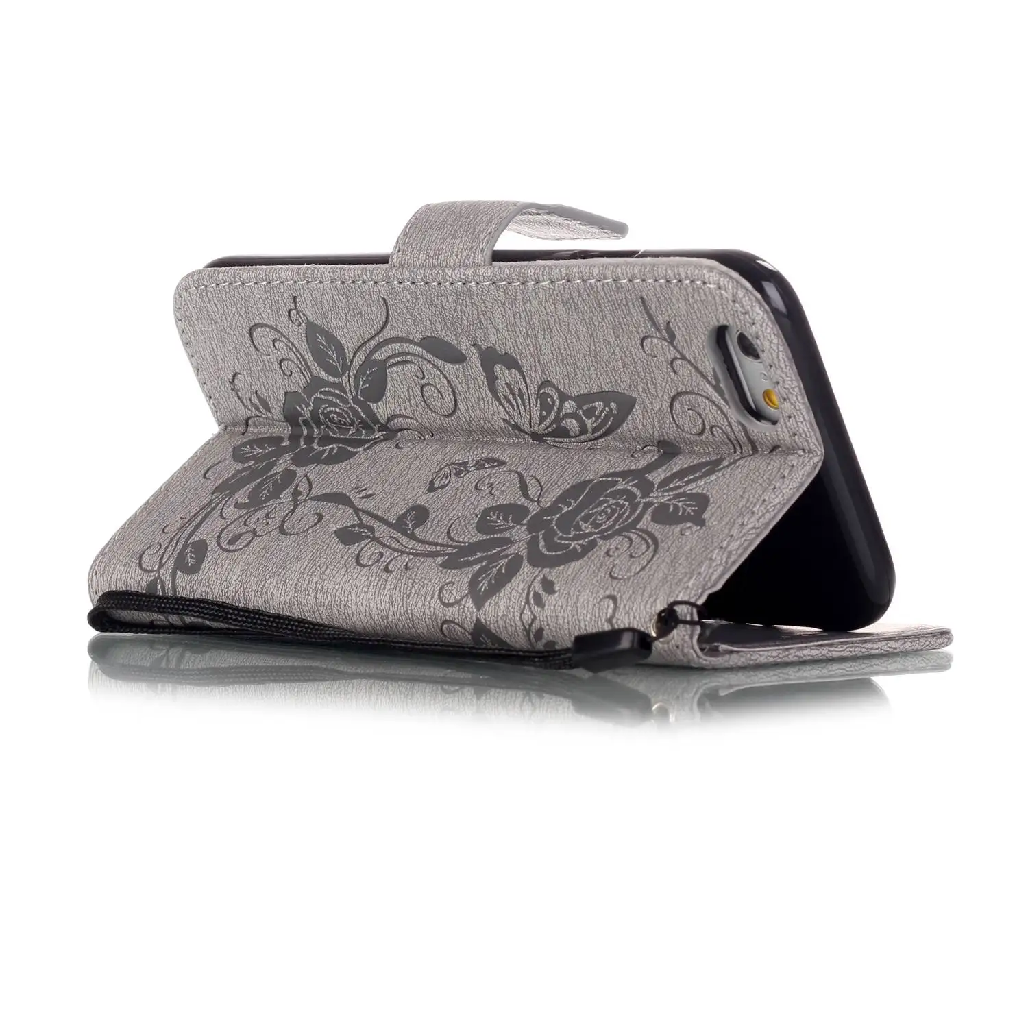 Роскошные Случаи Алмазов бабочка цветы Книга Стиль Кожа Флип Чехол Крышка коке