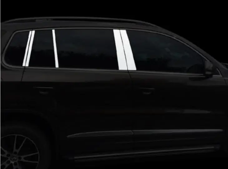 Двери автомобиля полный оконный каркас подоконник Молдинг Накладка для VW TIGUAN 2010 2011 2012 2013 по EMS