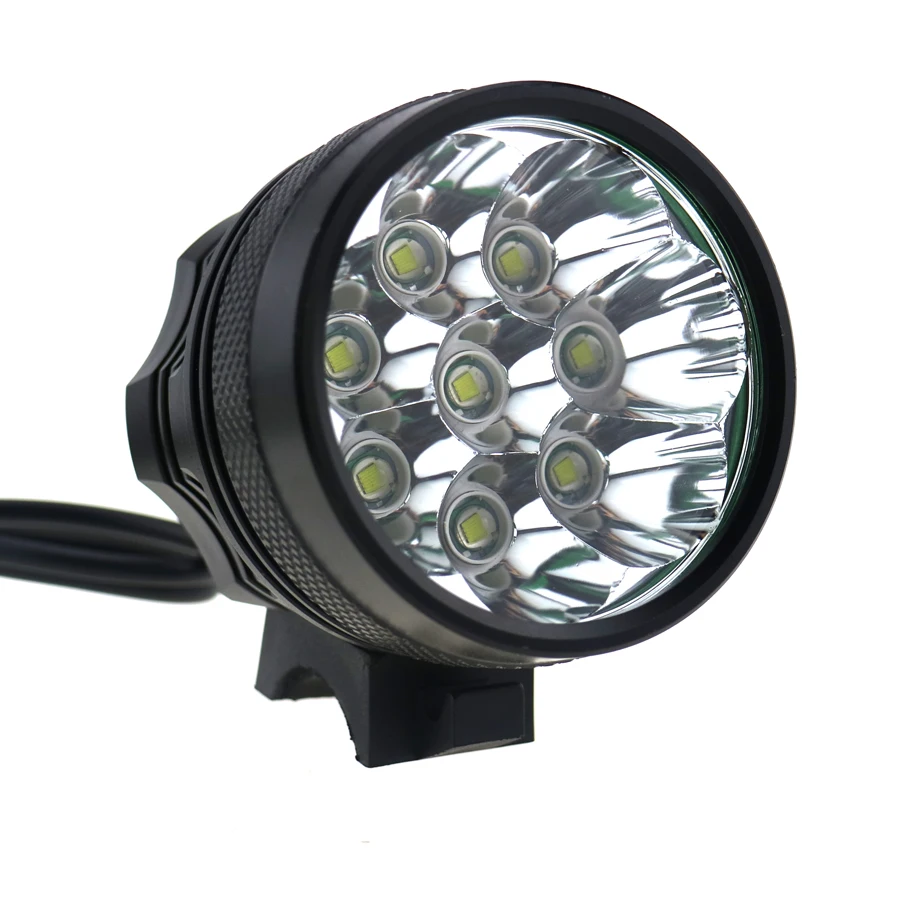 Водонепроницаемый MTB 8T6 фонарик на Велосипед Cree 12000 люмен 3-режимный 8xcree XM-L T6
