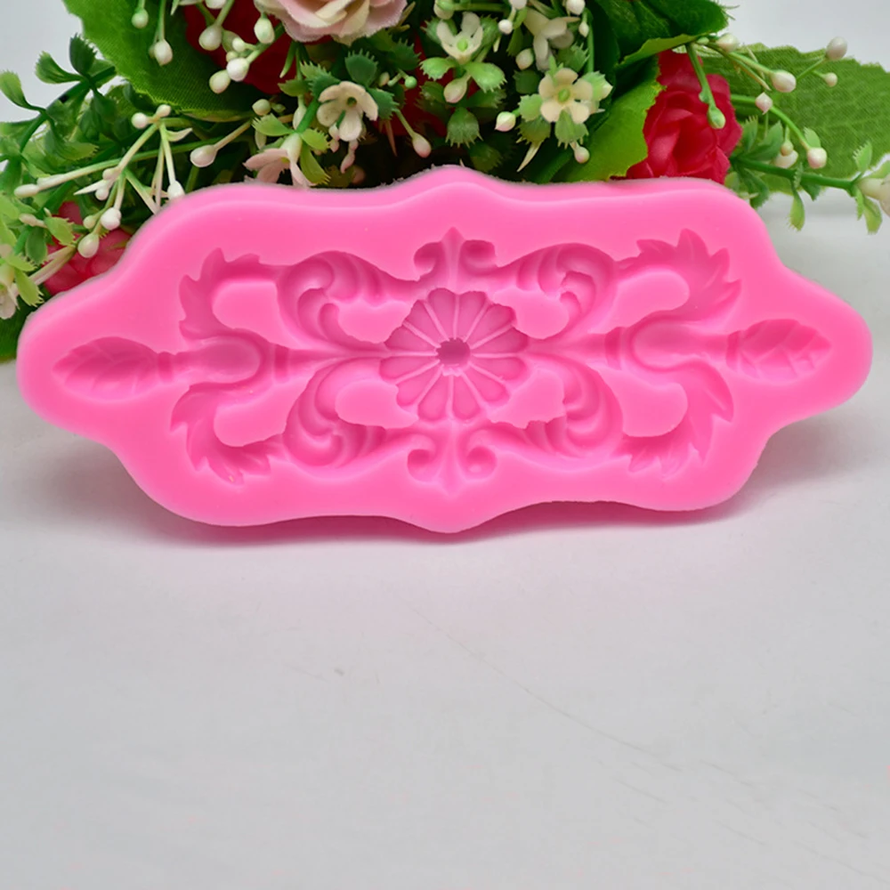 3D кружева цветок силиконовые формы для торта DIY помадка торт Шоколадные