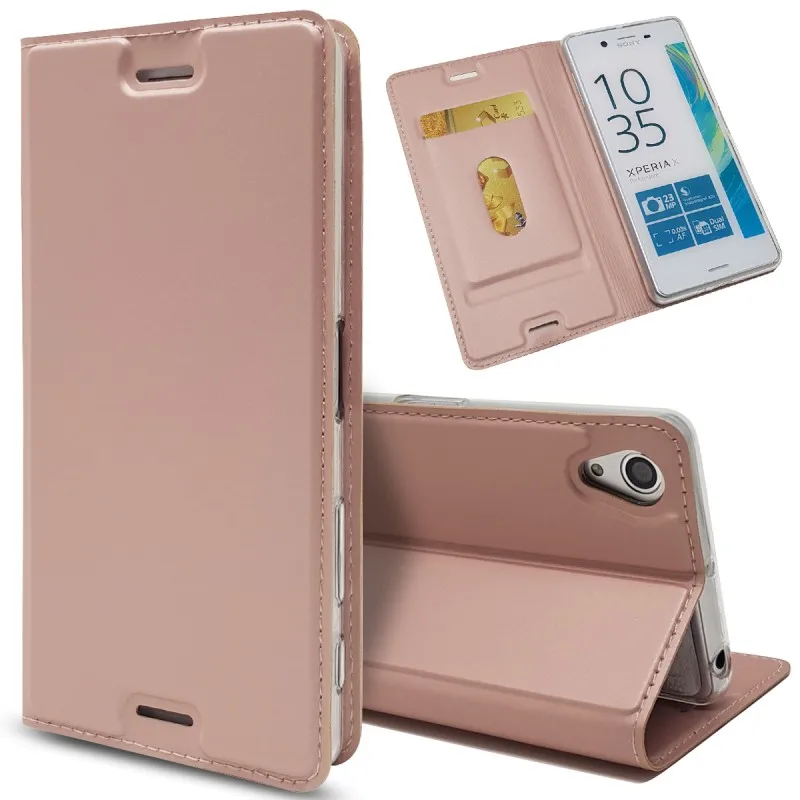 Чехол для Sony Xperia X F8132 F8131 кожаный чехол бумажник мягкий силиконовый аксессуары