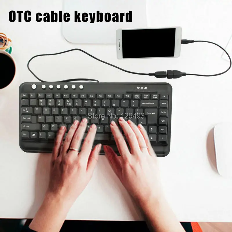 Микро USB otg кабель адаптер для Iphone Sumsong Lenovo sony или usb камер которые поддерживают