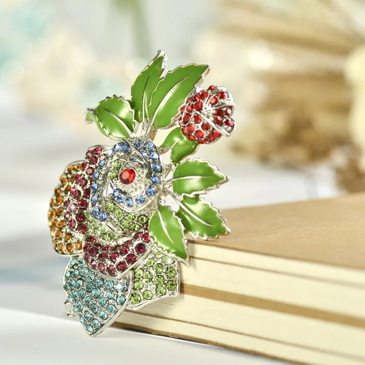 Эмалированные булавки и хрустальные стразы бижутерия аксессуары модная брошь в