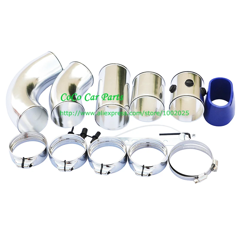 3-дюймовые универсальные алюминиевые Воздухозаборники для гоночных автомобилей