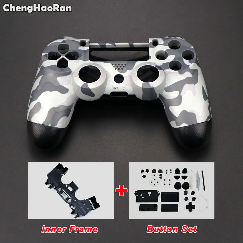 ChengHaoRan чехол для контроллера геймпада PS4 камуфляжный с передней и задней панелями