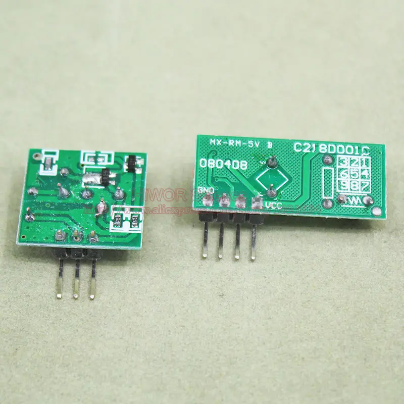 2 пар/лот 433 МГц RF Беспроводной Дистанционный режим передачи и приемный модуль