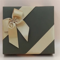 customized pre made purl satin ribbon bow with elastic band for christmas gift box decoration
