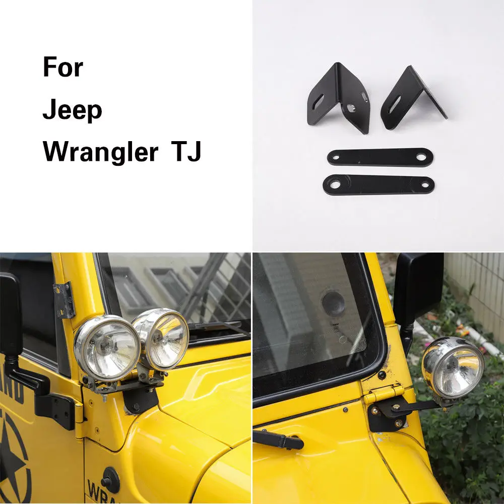 1997 2006 для Jeep Wrangler TJ светодиодный светильник на лобовое стекло кронштейны
