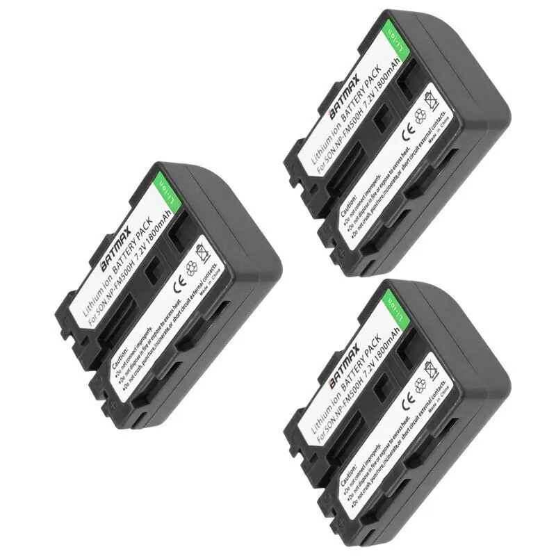 NP FM500H Аккумуляторы для камеры и двойное зарядное устройство USB Sony A57 A65 A77 A99 A350 A550