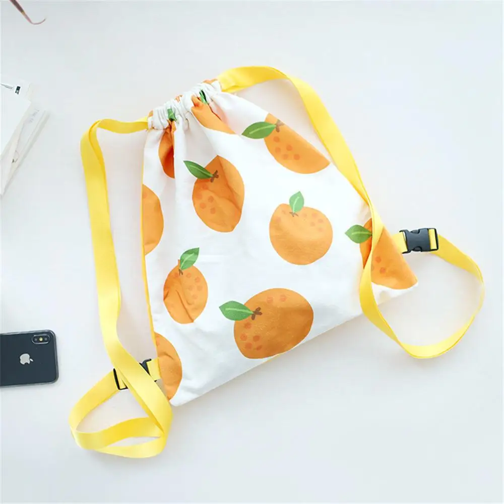 1 шт. хлопковый холщовый рюкзак на шнурке с принтом|Мужские рюкзаки| |