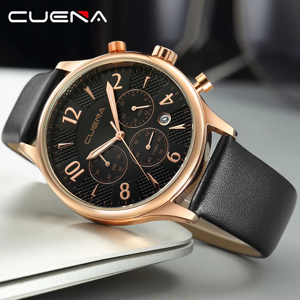 Relogio masculino cuena Элитный бренд Для мужчин S Часы модные Кожаные модельные туфли
