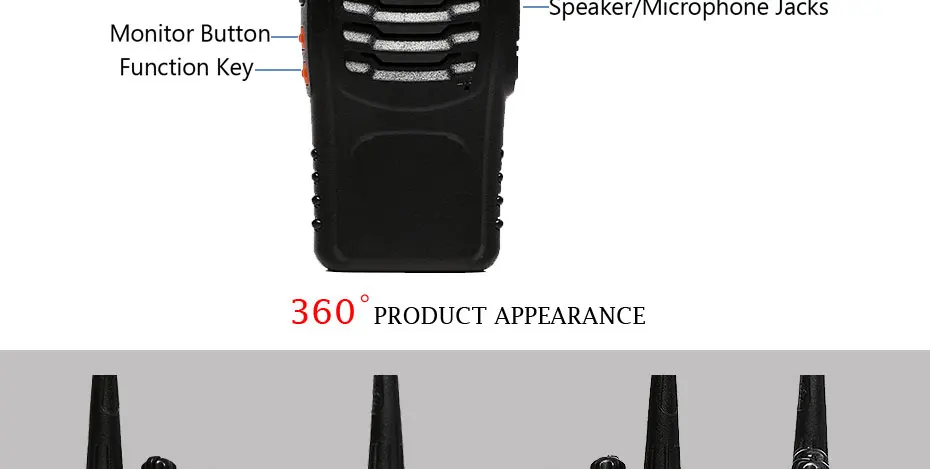 6 шт./лот Baofeng BF-888S рация двухстороннее радио UHF 400-470MHz bf 888s CB радио