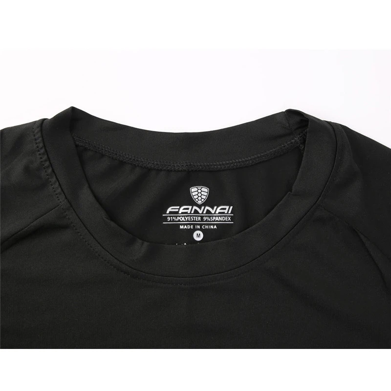 Pro Мужская футболка для фитнеса и бега дышащие футболки с коротким рукавом