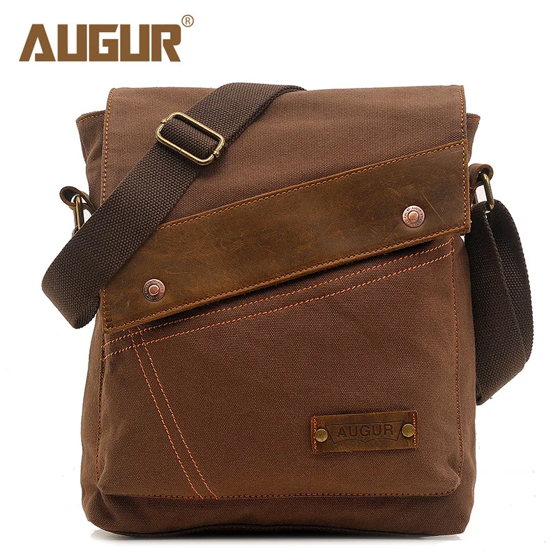 AUGUR Brand Hot Sell Men's Messenger Bags Casual Canvas Shoulder Bag Male Crossbody For Men bolsa masculina Travel |
