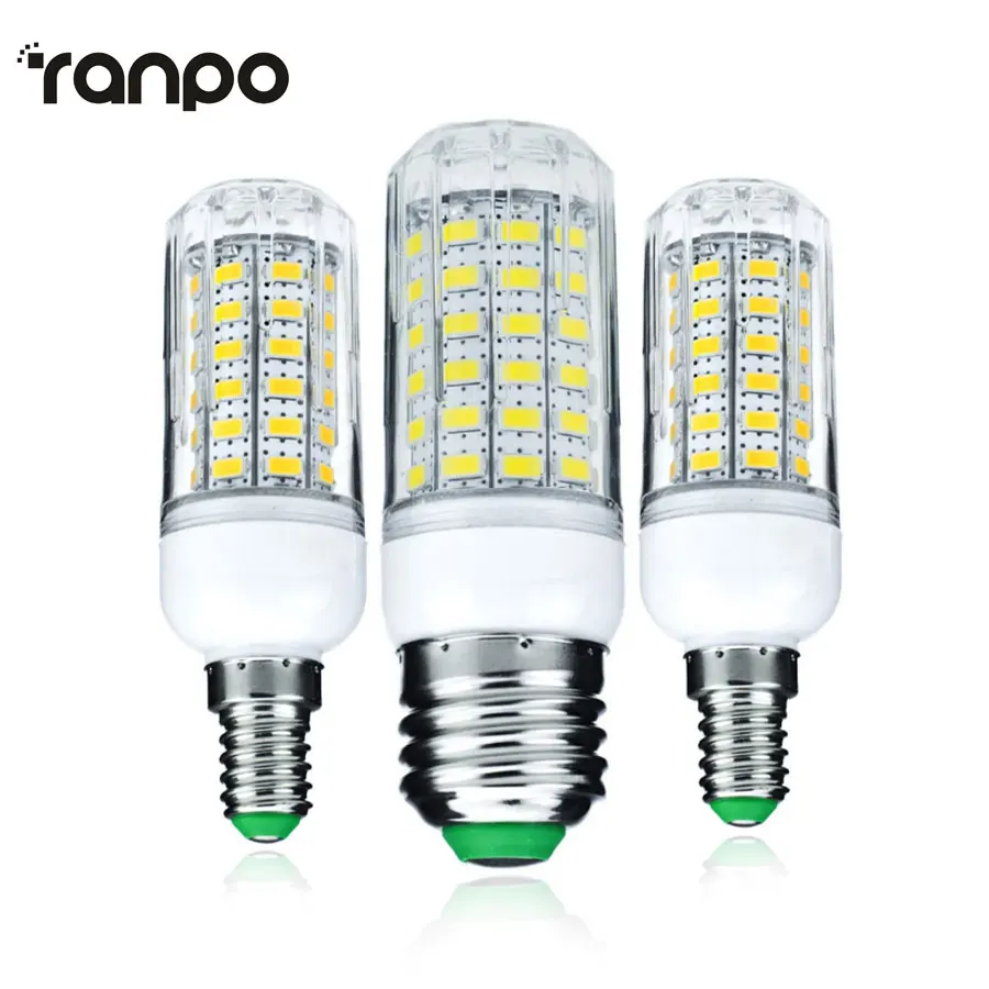 Новый светодиодный светильник E27 E14 3 Вт 5 7 12 15 18 20 25 SMD 5730 Кукуруза лампы 220V люстры s