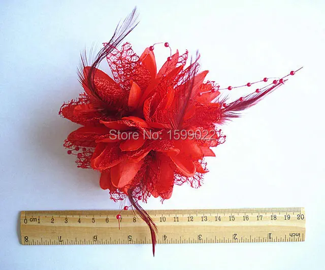 2 шт./лот свадебные заколки для волос с перьями и цветами латинских танцев