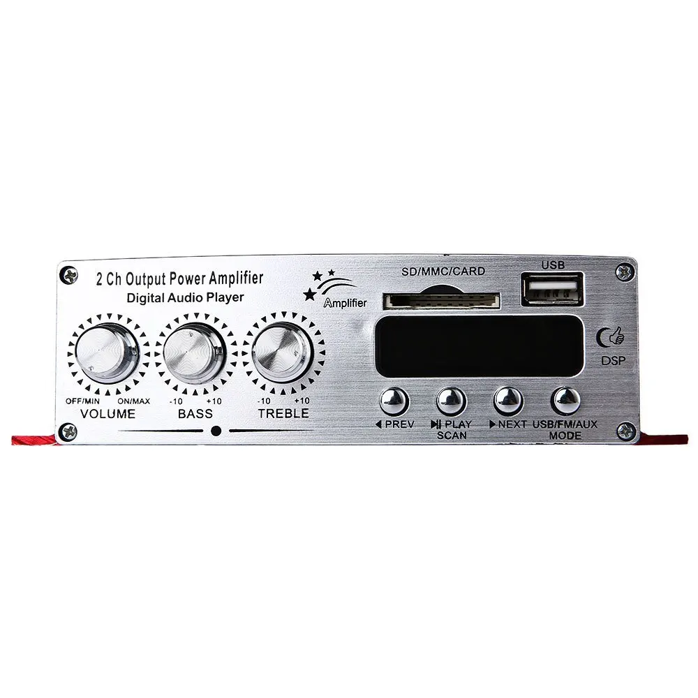 Kinter MA 120 мини автомобильный усилитель USB SD FM HiFi стерео аудио DC 12 В 50 Вт Выход