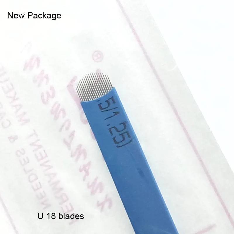 2018 настоящая горячая Распродажа иглы для татуировки с микроблейдинга 18 пин u