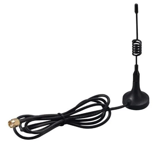 10 piece/lot 5-7dbi GPRS GSM Antenna 900-1800Mhz RG174 3M Cable SMA Male Magnetic Base Remote Control Signal Booster