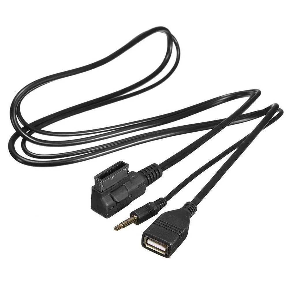 Аксессуары Адаптер AMI интерфейс Музыка черный зарядное устройство usb MMI MDI для