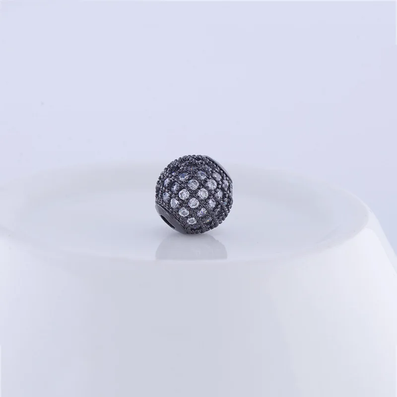 Оптовая продажа DIY ювелирные бусины 10 мм черный/серебристый/золотой/розовое