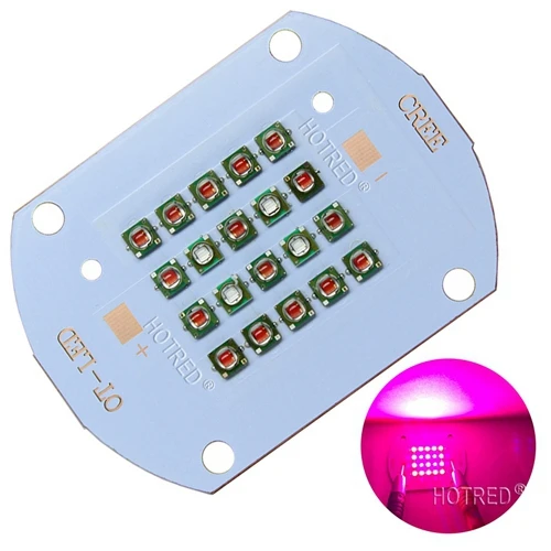 60W-16R.4B Type1 30W50W60W Светодиодная лампа для роста растений Cree XPE светодиодный излучатель светильник 660nm красный 450NM королевский синий для внутреннего сада - Испускаемый цвет: 60W-16R.4B Type1