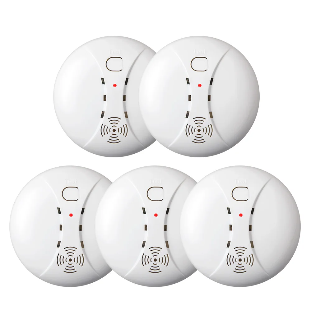 KERUI 5 шт. оптовая продажа беспроводной 80 дБ громкий умный детектор дыма пожарные
