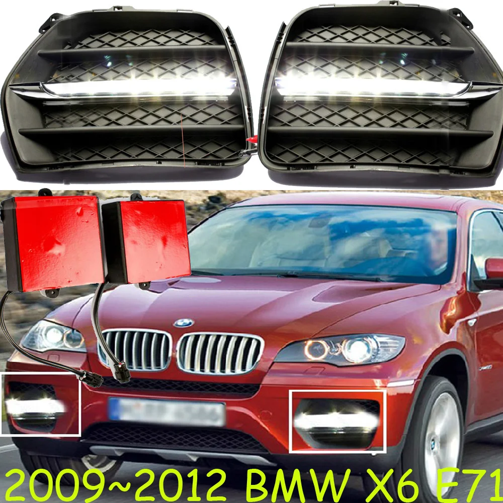 Светодиодный 2009 ~ 2012 E71 X6 Дневной светильник туман головной 328i 320i 323i 325i 330i