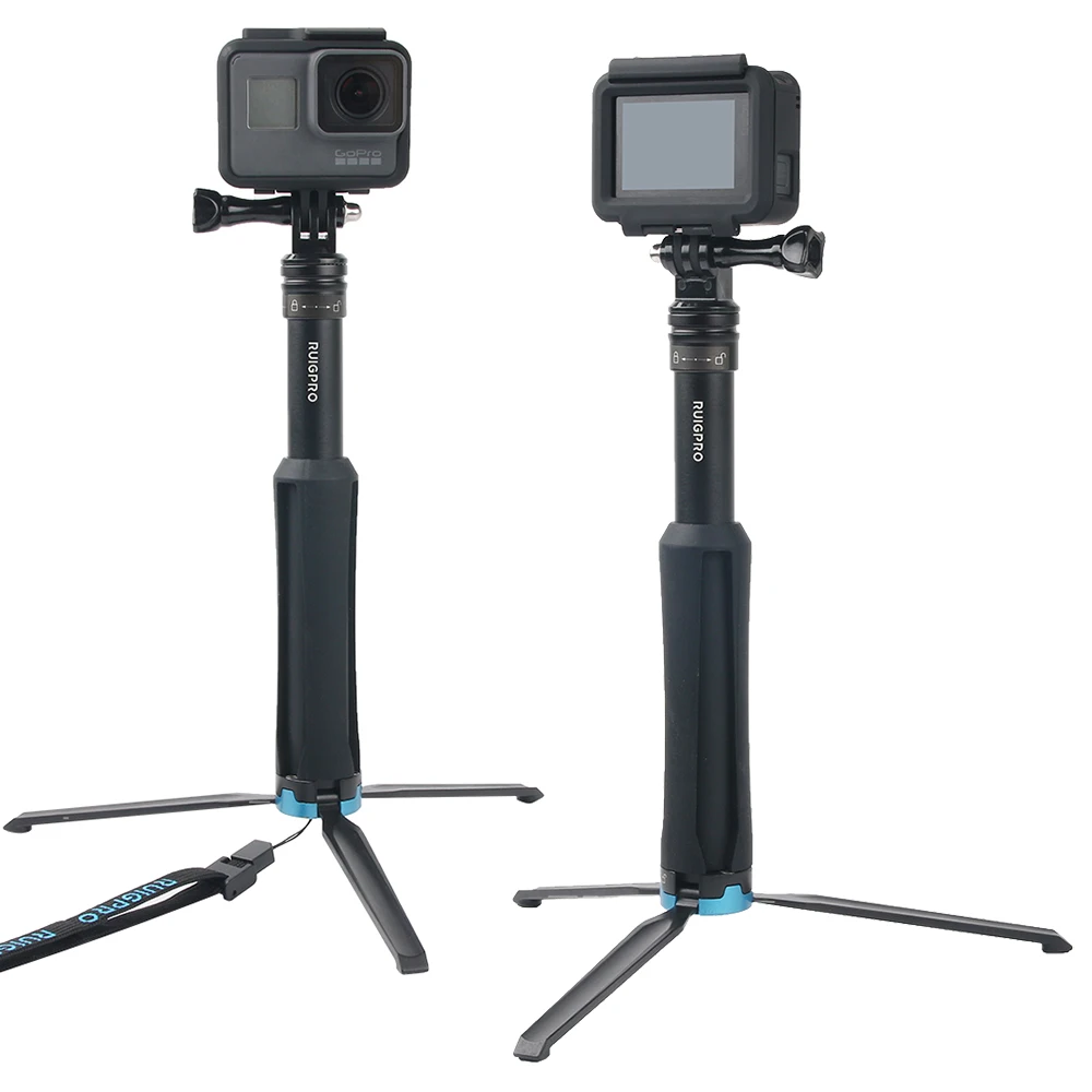 Ручной штатив для селфи выдвижной монопод для Gopro Hero 8 7 6 5 4 3+ SJCAM Xiaomi YI 4k eken H9 sony спортивная камера