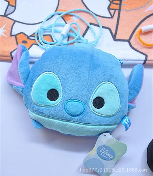 Дисней Микки Маус Детская мультяшная плюшевая кукла кошелек монета мессенджер сумка на плечо чучела пакет плюшевая карта пакет детская монета ba