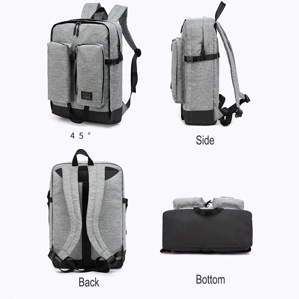 HeloFrn Soprt Men Women Canvas Backpack Large Capacity Laptop Sport Bag Teenager Weenend Travel Mochila | Багаж и сумки